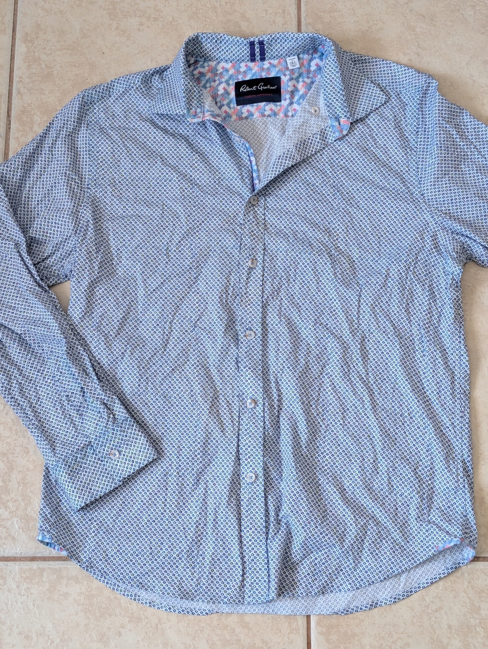 Robert Graham Men's Long Sleeve Button Up Shirt Size 2XL